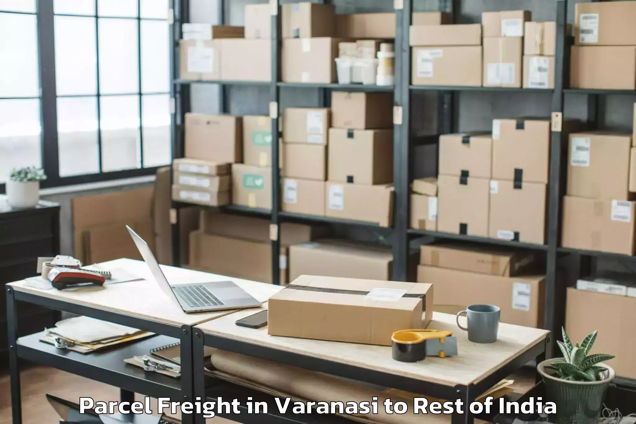 Book Varanasi to Waddepally Parcel Freight